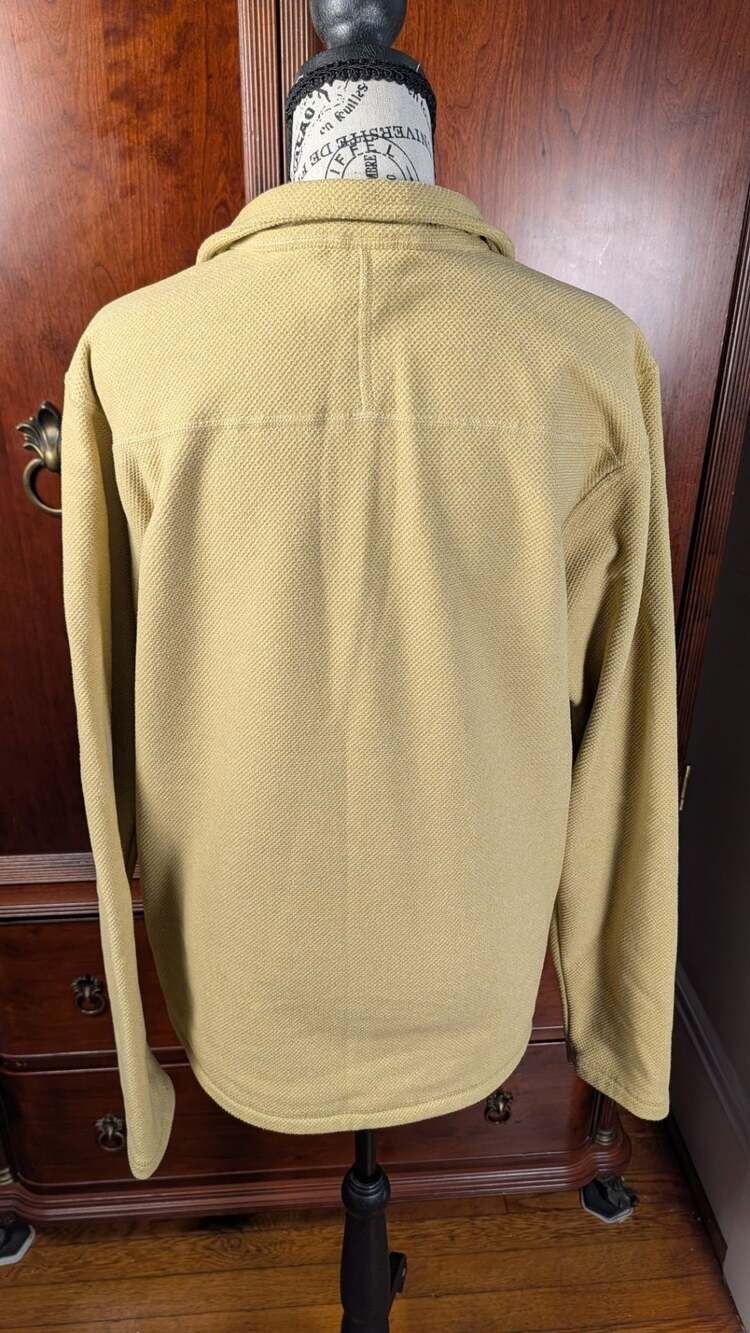 The North Face Men's Textured Cap Rock 1/4 Zip Pullover Kelp Tan, Size M - Picture 3 of 9